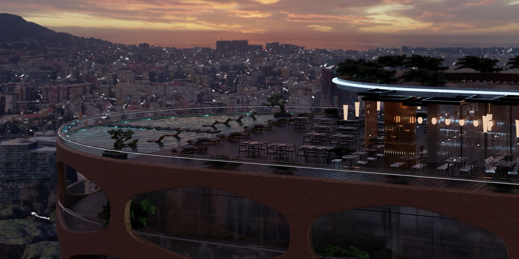 Rooftop restaurant